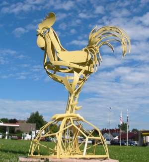 coq monumental jaune